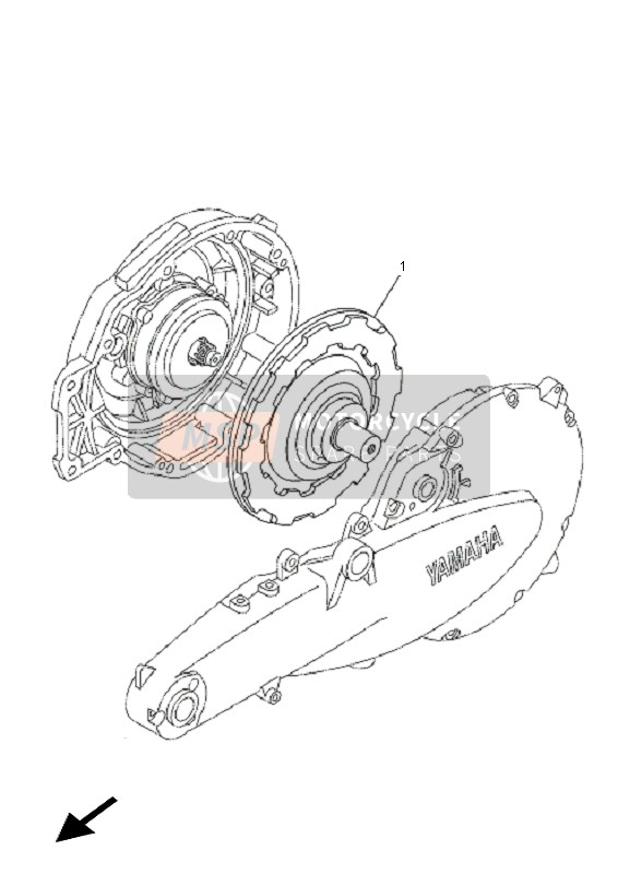 3D2818C00100, Rotor Compl., Yamaha, 0